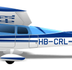 Cessna 175 Skylark HB-CRL peinture par aerostyll 2023