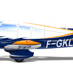 Piper Archer II F-GKLT peinture par aerostyll aeronautical paint white blue orange blanc bleu aerospeed