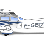 Cessna 172 RECTIMO F-GEOT peinture aéronautique aeronautical paint aerostyll