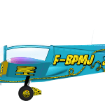 Socata Rallye F-BPMJ peinture par painted bu AEROSTYLL