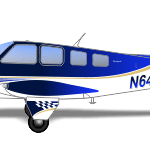 Beechcraft Bonanza G36 N6413J peinture aéronautique aeronautical paint aerostyll