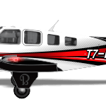 Beechcraft A36 AIR DG T7-FTW peinture aéronautique aeronautical paint aerostyll