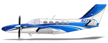 peinture aéronautique aeronautical paint aerostyll Cessna 425 Conquest N239JP