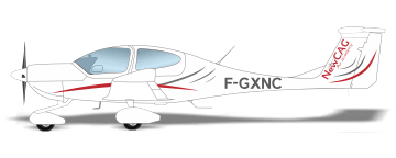 peinture aéronautique aeronautical paint aerostyll Diamond DA40 F-GXNC NewCag Air Academy