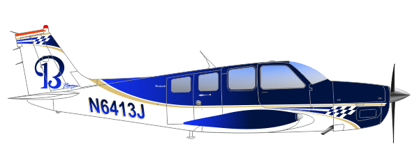 Beechcraft Bonanza G36 N6413J peinture aéronautique aeronautical paint aerostyll