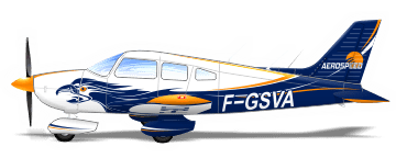 peinture aéronautique aeronautical paint aerostyll Piper Archer F-GSVA AEROSPEED
