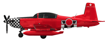 peinture aéronautique aeronautical paint aerostyll Pilatus PC7 HB-HID