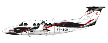 peinture aéronautique aeronautical paint aerostyll Beechcraft Kingair 260 F-HTCH