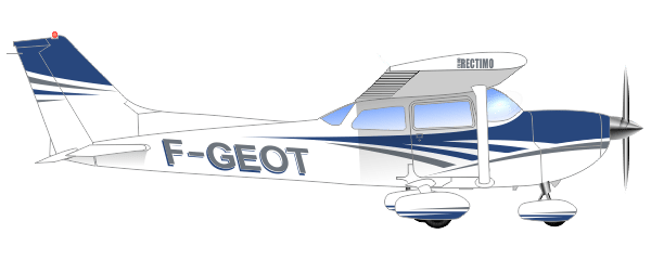 Cessna 172 RECTIMO F-GEOT peinture aéronautique aeronautical paint aerostyll