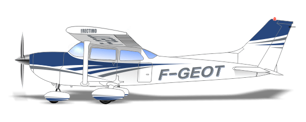 Cessna 172 RECTIMO F-GEOT peinture aéronautique aeronautical paint aerostyll