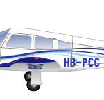 PA28 Piper Arrow II HB-PCC painted by paint peint par AEROSTYLL