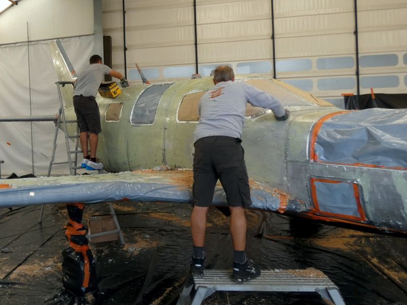 peinture aéronautique aeronautical paint aerostyll Piper PA46 Meridian N13WJ F-HNID