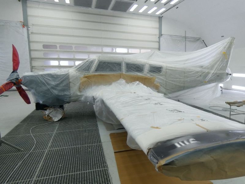 peinture aéronautique aeronautical paint aerostyll Piper PA32 Saratoga N4167S
