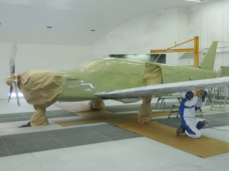 peinture aéronautique aeronautical paint aerostyll Piper PA32 Saratoga N4167S