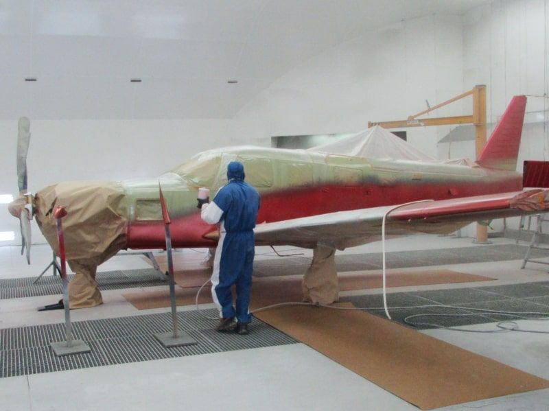 peinture aéronautique aeronautical paint aerostyll Piper PA32 Saratoga N4167S