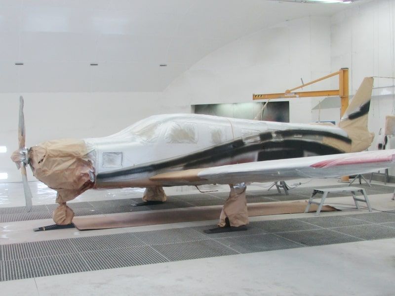 peinture aéronautique aeronautical paint aerostyll Piper PA32 Saratoga N4167S