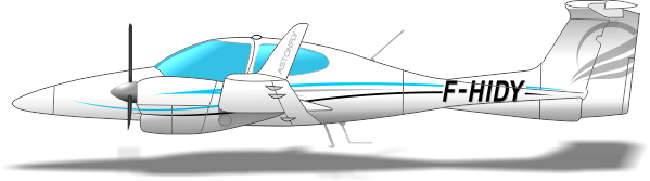 Diamond DA42 F-HIDY Astontec Astonfly