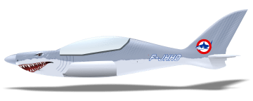 Shark 053 F-JHHO peinture aéronautique par AEROSTYLL