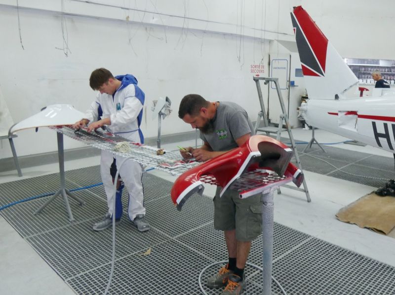 peinture aéronautique aeronautical paint aerostyll Piper PA32 Saratoga N4167S