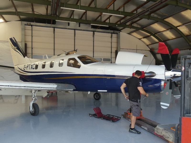 peinture aéronautique aeronautical paint aerostyll Däher TBM 700 2-PTXC