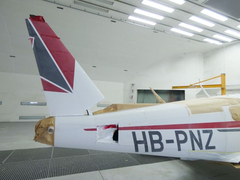 peinture aéronautique aeronautical paint aerostyll Piper PA32 Saratoga N4167S