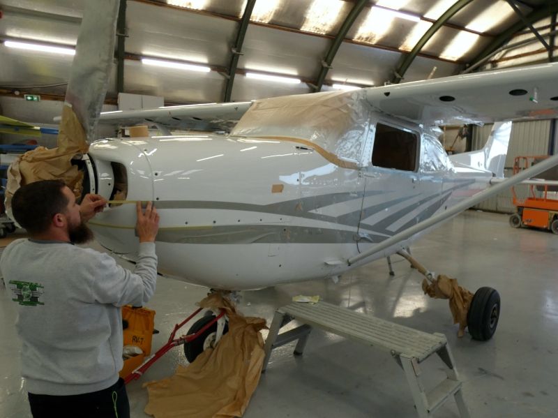 Cessna 172 RECTIMO F-GEOT peinture aéronautique aeronautical paint aerostyll