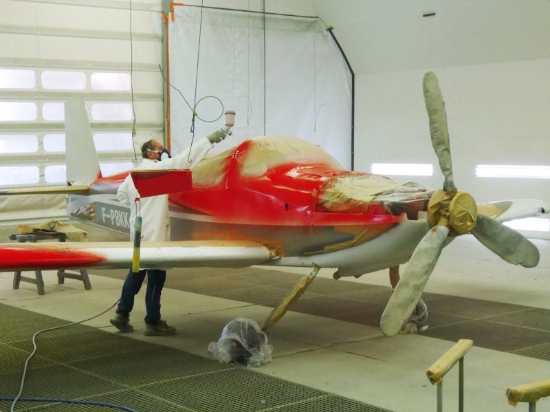 Van's Aircraft RV7 F-PBKK peinture aéronautique aeronautical paint aerostyll