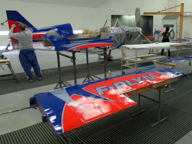 peinture aéronautique aeronautical paint aerostyll TBM 850 N850LD avion de voltige aerobatic plane