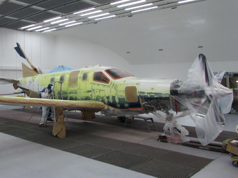 peinture aéronautique aeronautical paint aerostyll Däher TBM 700 2-PTXC