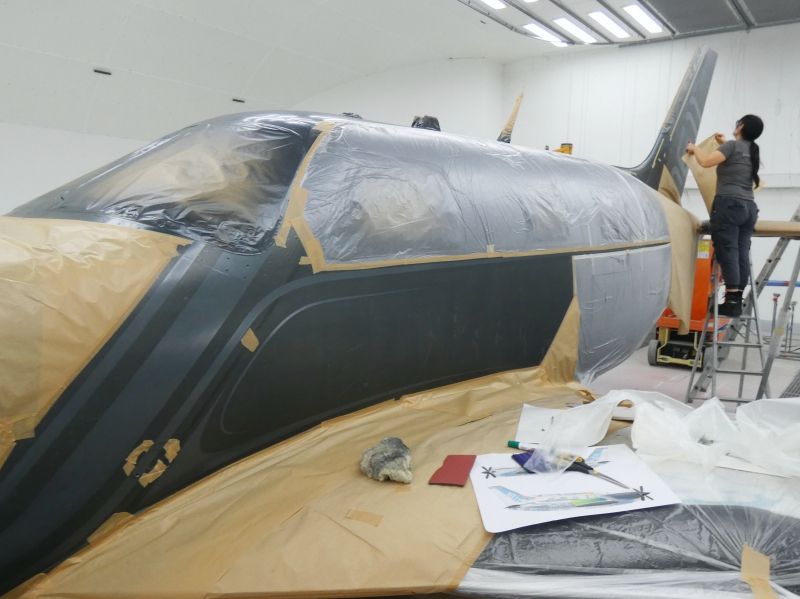 peinture aéronautique aeronautical paint aerostyll Piper PA46 Meridian N13WJ F-HNID