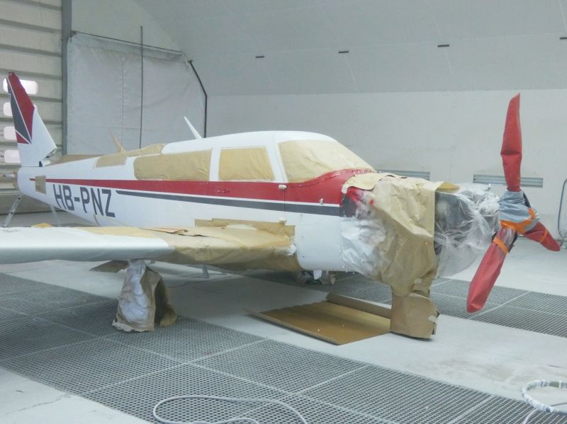 peinture aéronautique aeronautical paint aerostyll Piper PA32 Saratoga N4167S