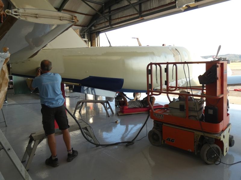 peinture aéronautique aeronautical paint aerostyll Däher TBM 700 2-PTXC