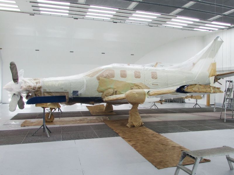 peinture aéronautique aeronautical paint aerostyll Däher TBM 700 2-PTXC