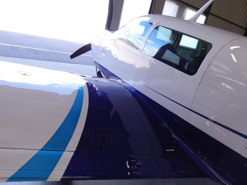 Mooney M20J F-GZDR peinture aéronautique par aerostyll 2023