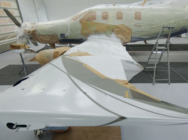 peinture aéronautique aeronautical paint aerostyll Däher TBM 700 2-PTXC