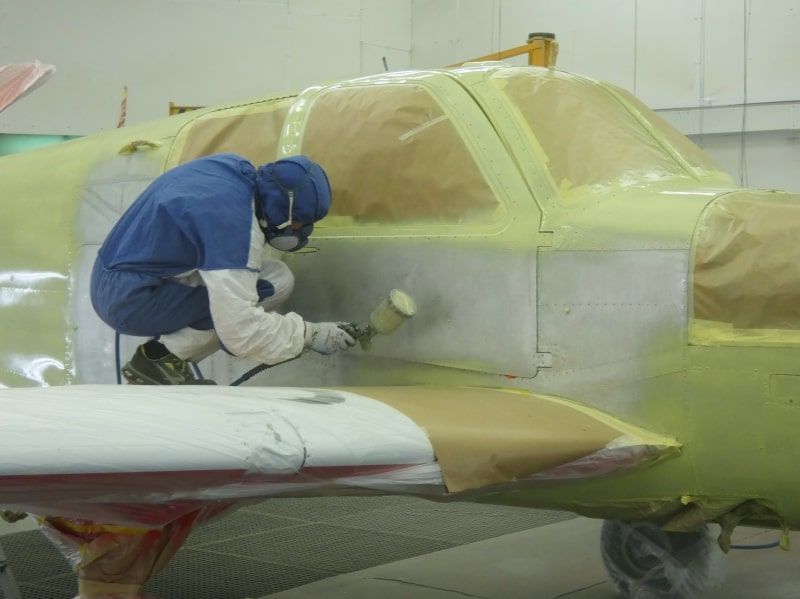 Beechcraft 35D F-HIDG peinture par paint bu Aerostyll peinture aéronautique de prestige aeronautical paint