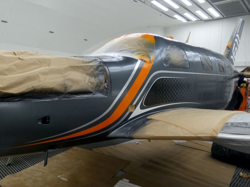 peinture aéronautique aeronautical paint aerostyll Piper PA46 Meridian N13WJ F-HNID