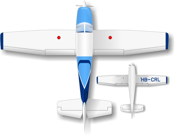 Cessna 175 Skylark HB-CRL peinture par aerostyll 2023