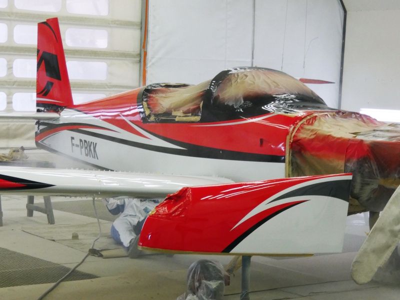 Van's Aircraft RV7 F-PBKK peinture aéronautique aeronautical paint aerostyll