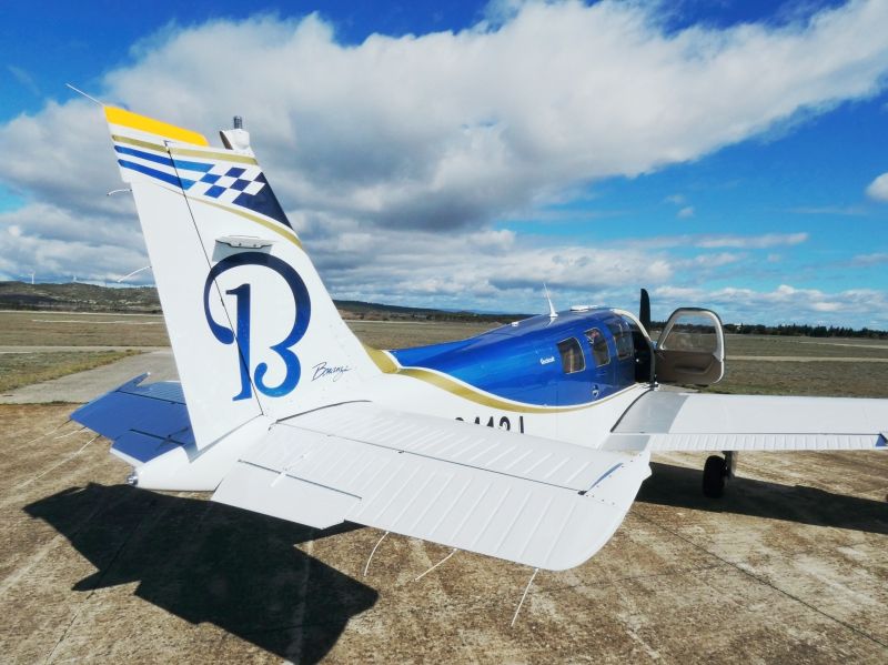 Beechcraft Bonanza G36 N6413J peinture aéronautique aeronautical paint aerostyll