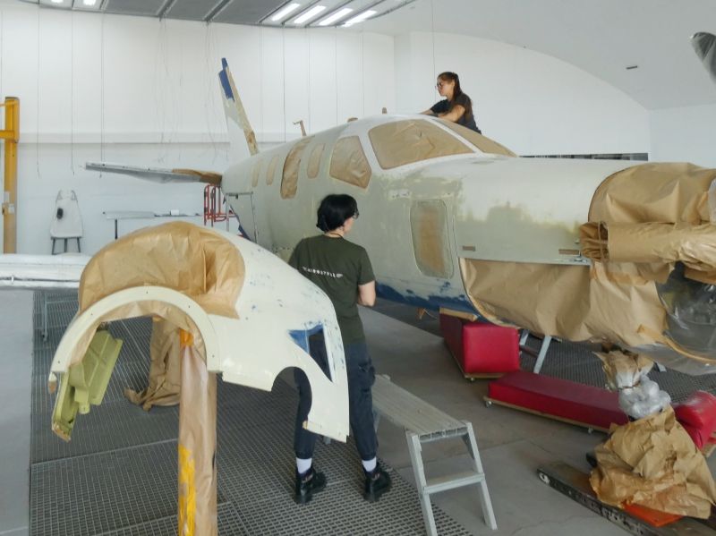peinture aéronautique aeronautical paint aerostyll Däher TBM 700 2-PTXC