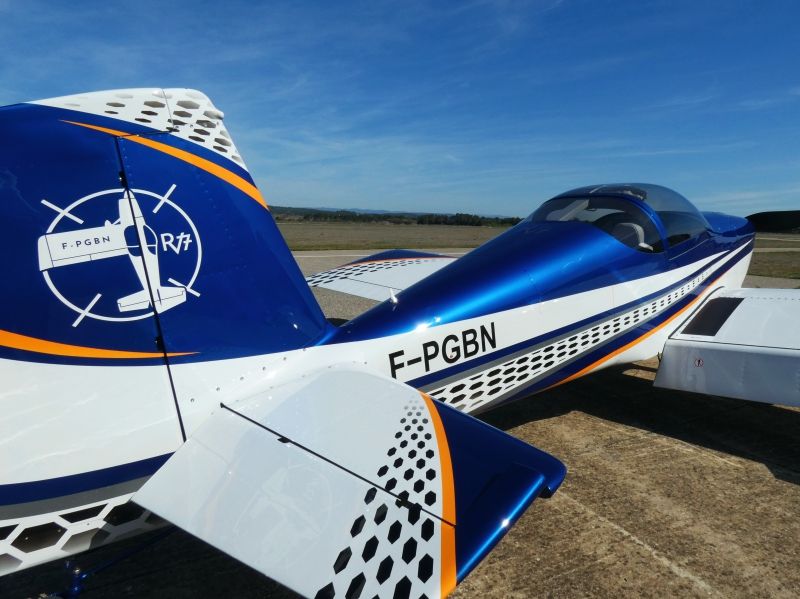 Van’s Aircraft RV7 F-PBGN peint par AEROSTYLL peinture aéronautique