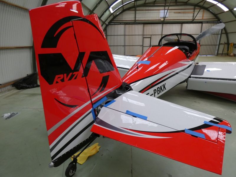 Van's Aircraft RV7 F-PBKK peinture aéronautique aeronautical paint aerostyll