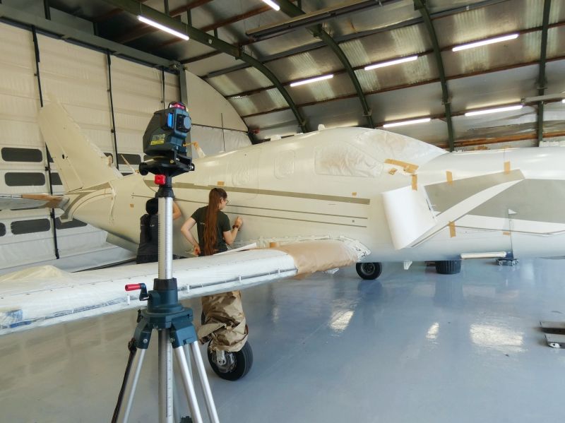 peinture aéronautique aeronautical paint aerostyll Däher TBM 700 2-PTXC
