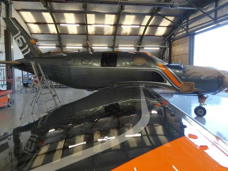 peinture aéronautique aeronautical paint aerostyll Piper PA46 Meridian N13WJ F-HNID