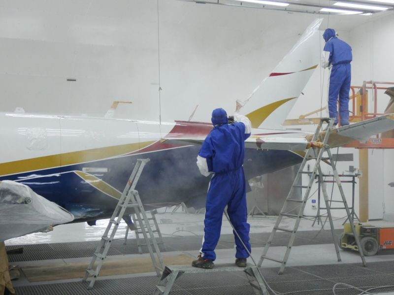 peinture aéronautique aeronautical paint aerostyll Däher TBM 700 2-PTXC