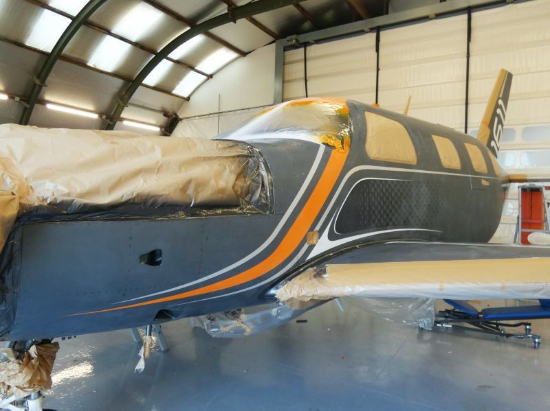 peinture aéronautique aeronautical paint aerostyll Piper PA46 Meridian N13WJ F-HNID