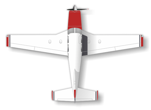 peinture aéronautique aeronautical paint aerostyll Piper PA32 Saratoga N4167S