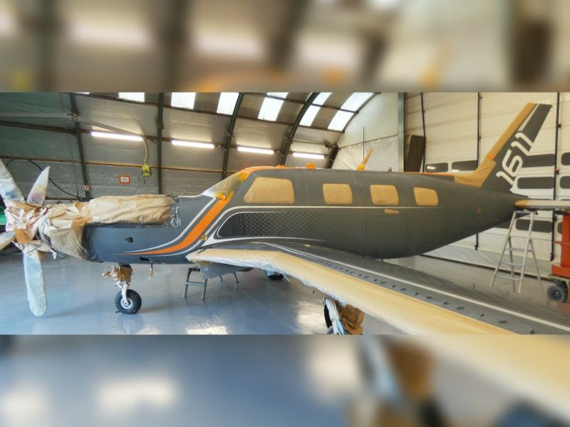 peinture aéronautique aeronautical paint aerostyll Piper PA46 Meridian N13WJ F-HNID