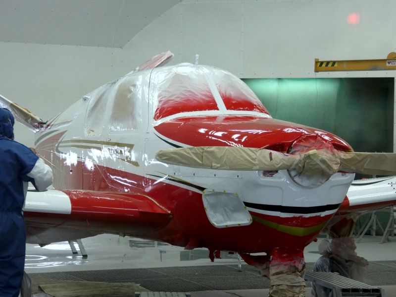 Beechcraft 35D F-HIDG peinture par paint bu Aerostyll peinture aéronautique de prestige aeronautical paint
